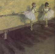 Edgar Degas ballerina being practising Germany oil painting artist